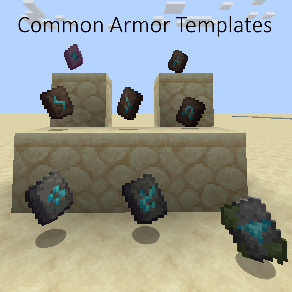 Common Smithing Templates Minecraft Data Pack