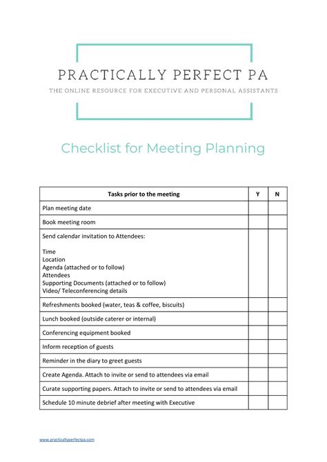 Conference Planning Checklist Template Web Manage Your Events With A