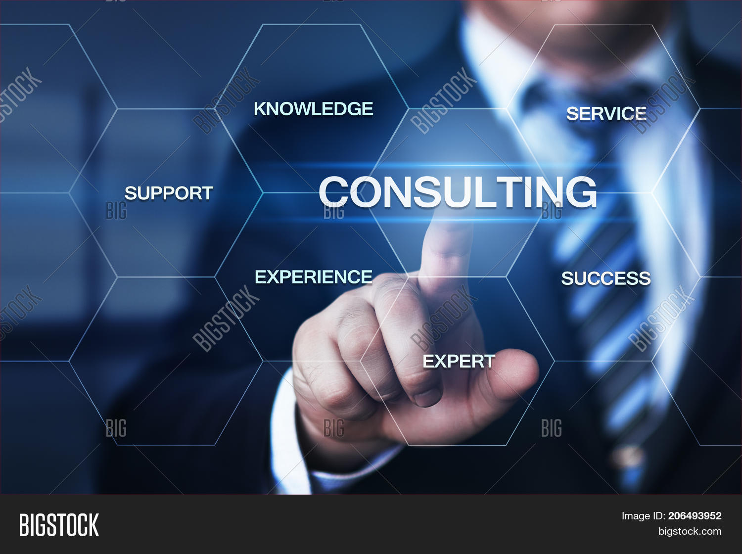 Consulting Expert Advice Support Service Business Concept Stock Image