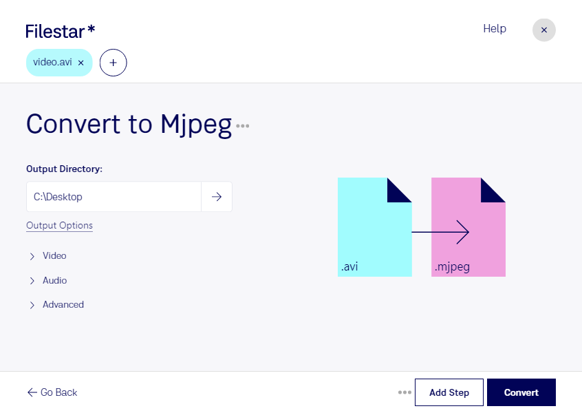 Convert Avi To Mjpeg With Filestar Fast And Easy Batch Conversion