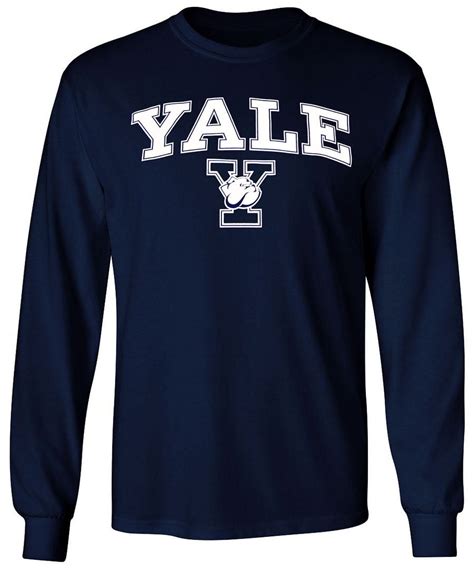 Cool Yale University Apparel University Shirt Long Sleeve Tshirt Men