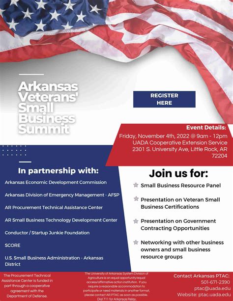 Cooperative Extension Service To Host Arkansas Veterans Small Business