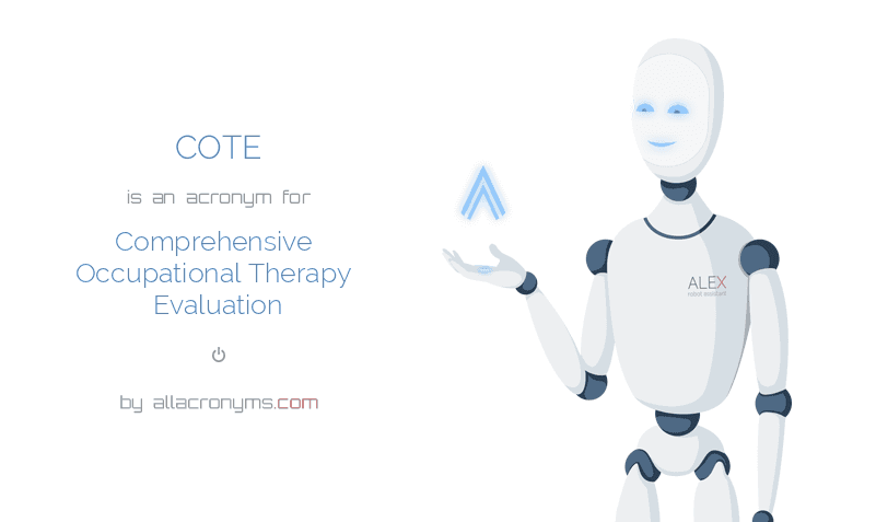 Cote Scale Comprehensive Occupational Therapy Evaluation Scale Cote