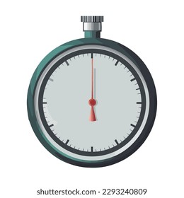 Countdown Symbol On Stopwatch Measures Time Accurately Stock Vector