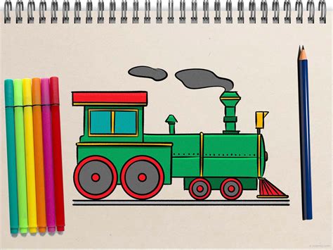 Cute Pic Train Drawing Train Art Activities