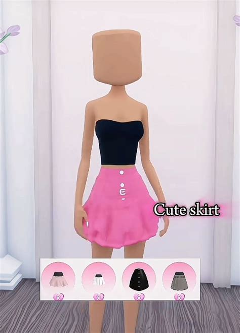 Cute Skirt Hack Dti Dress To Impress Tips And Tricks Credits To