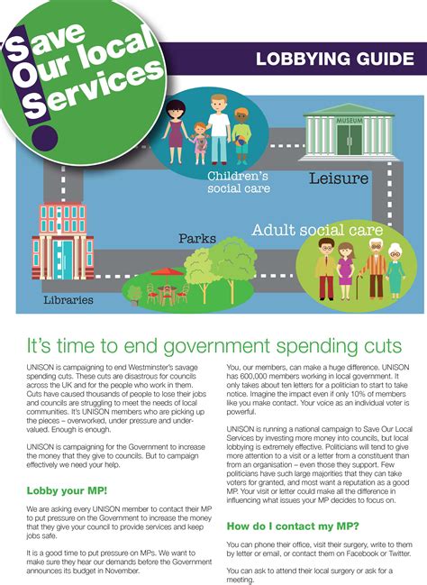 Cuts Campaign Lobbying Guide Unison Shop