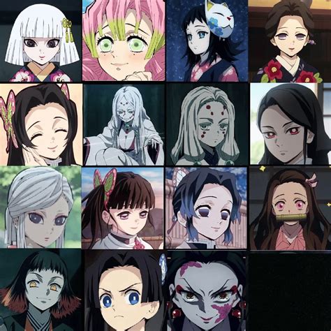 Demon Slayer Characters Female Hashira Names Design Talk