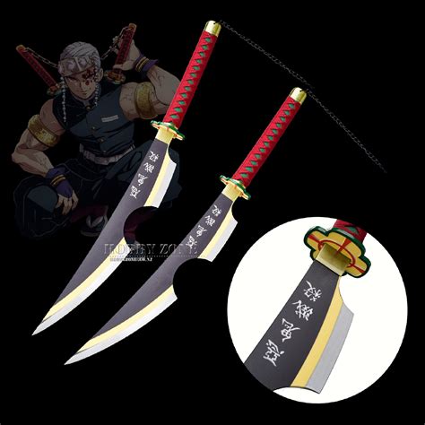 Demon Slayer Tengen Uzui Sound Breathing Sword Knife Set V2 Si22902 St2