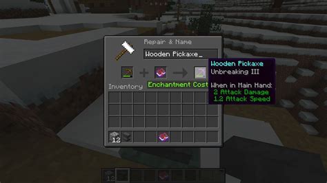 Density Enchantment: Increases Item Durability