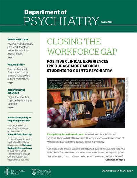 Department Of Psychiatry Spring 2022 By Dartmouth Health Geisel