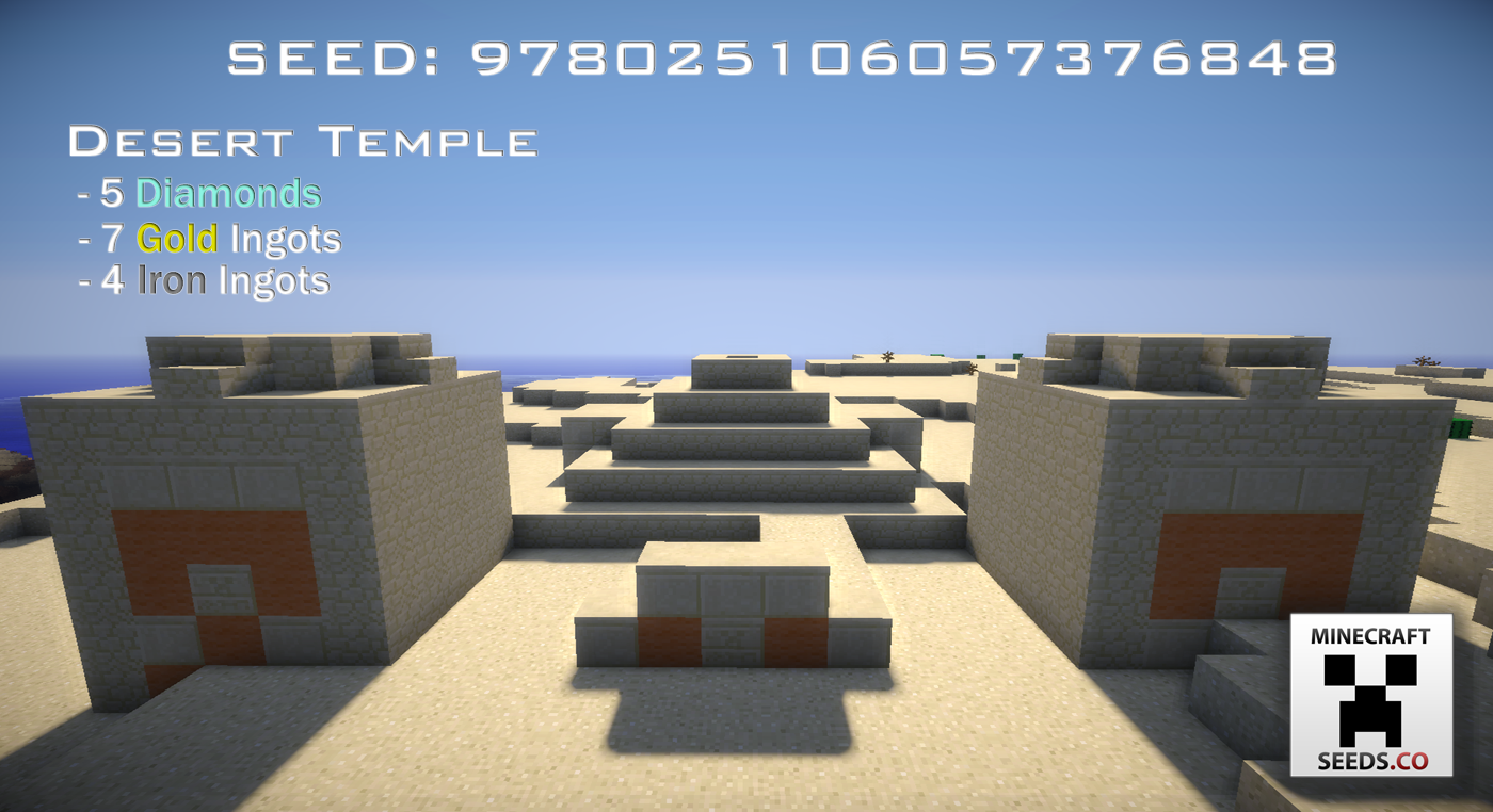 Desert Temple With Five Diamonds