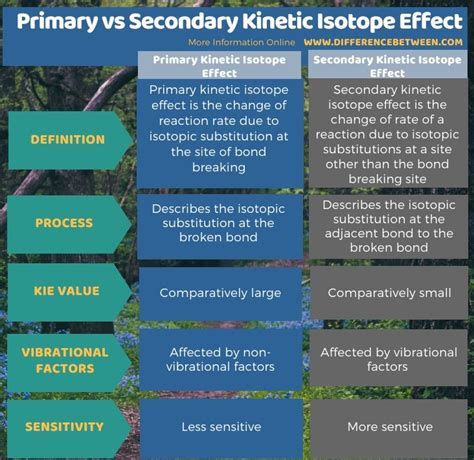 Difference Between Primary And Secondary Kinetic Isotope Effect