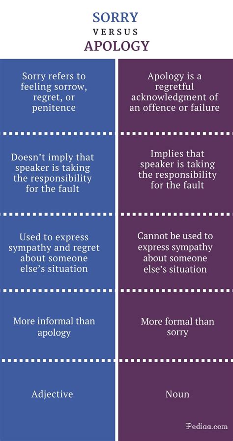 Difference Between Sorry And Apology Meaning Grammar Usage