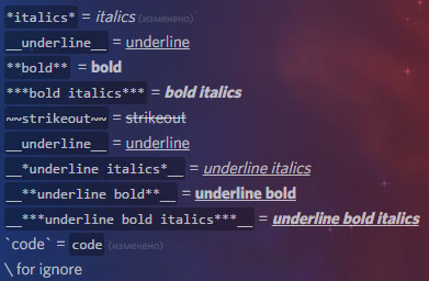 Discord Text Formatting
