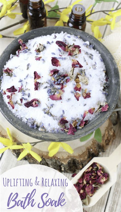 Diy Uplifting Relaxing Bath Soak Recipe With Essential Oils Simple