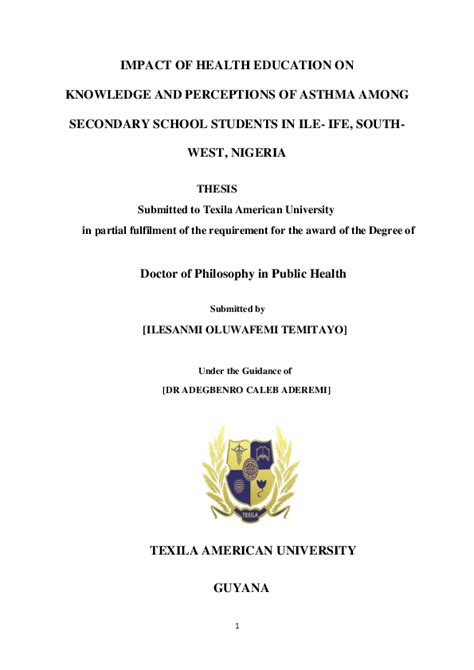 Doc Phd Public Health Doctoral Thesis Updated 2018 Docx