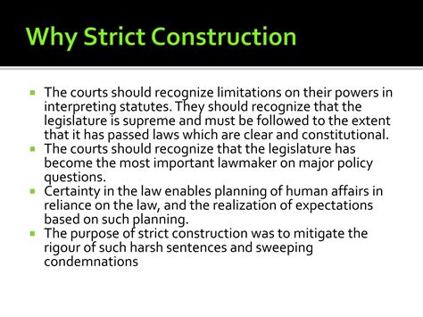 Doctrine Of Strict Construction 1 Pptx