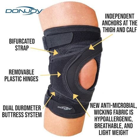 Donjoy Tru Pull Lite Patella Tracking Knee Brace Medium Left By Donjoy