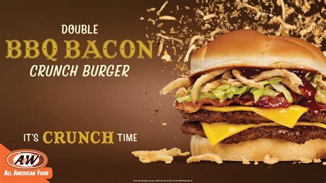 Double Bbq Bacon Crunch Burger A W Restaurants Youtube