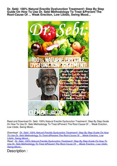 Dr Sebi Natural Erectile Dysfunctions Cure Step By Step Guide On How