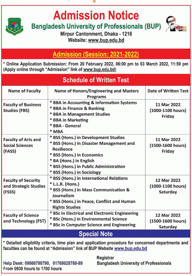 Du Masters Of Accounting Admission Circular 2024