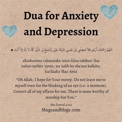 Dua For Sadness Anxiety Stress Overthinking Depression