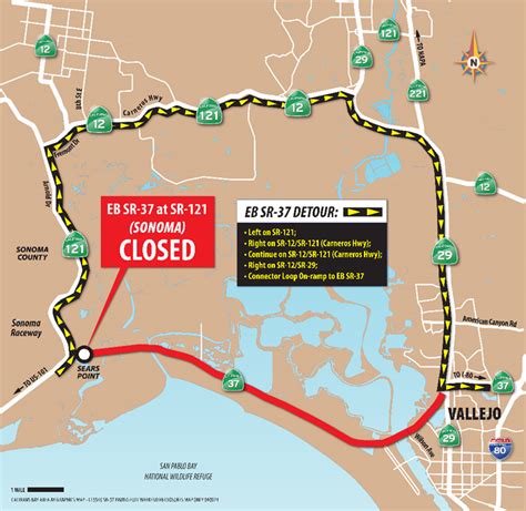Eastbound State Route 37 Sr 37 Between Sonoma And Solano Counties