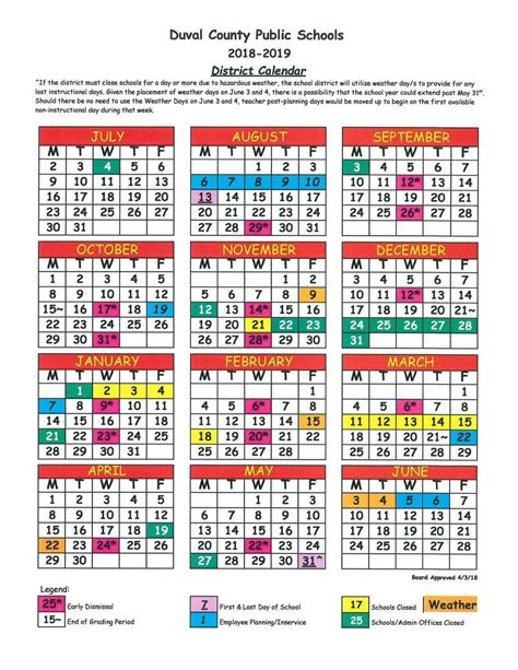 Eastern Florida Academic Calendar