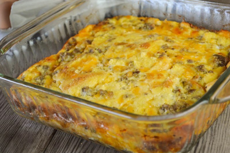 Easy Breakfast Sausage Egg Casserole At Darlene Gentry Blog