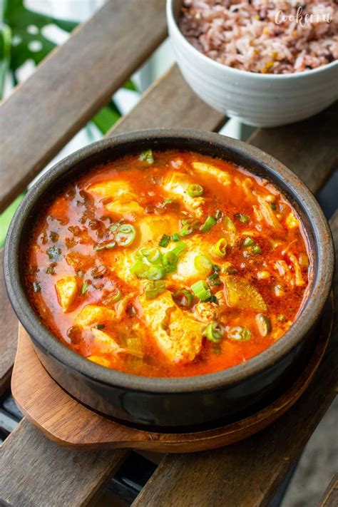 Easy Soondubu Jjigae Korean Soft Tofu Stew Cookerru