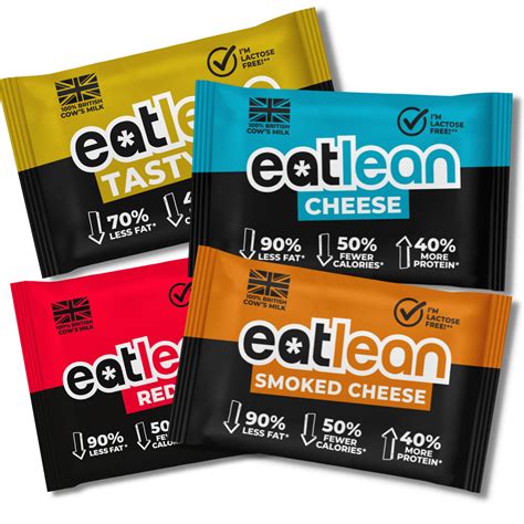 Eatlean Tasty Block 350G Low Calorie High Protein Cheese Eatlean