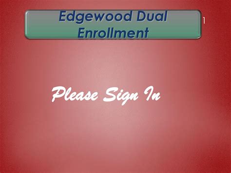 Edgewood Dual Enrollment Ppt Download