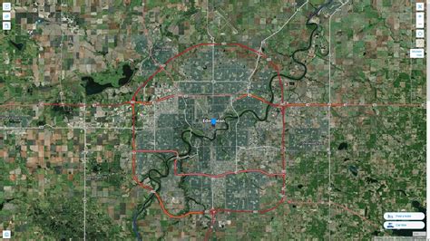 Edmonton Map And Edmonton Satellite Images