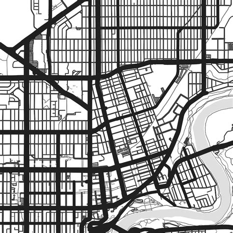 Edmonton Map Print Edmonton Print Edmonton City Map Alberta Etsy Canada