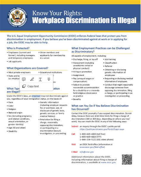 Eeoc Know Your Rights Poster