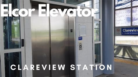 Elcor Scenic Hydraulic Glass Elevator At The Clareview Lrt Station