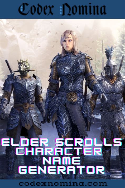 Elder Scrolls Name Generator Find All Kinds Of Eso Names