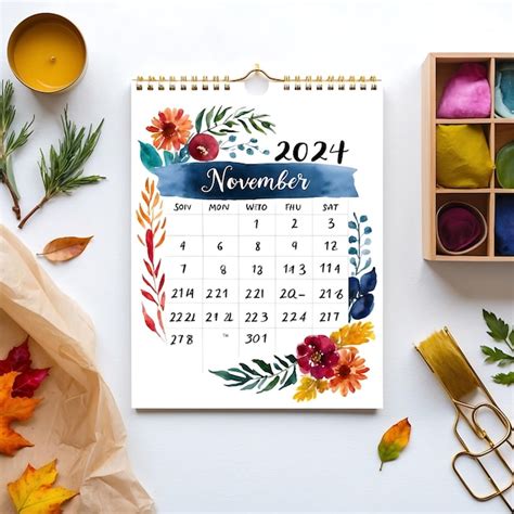 Elegant November 2024 Calendar For Planning Ahead Premium Ai