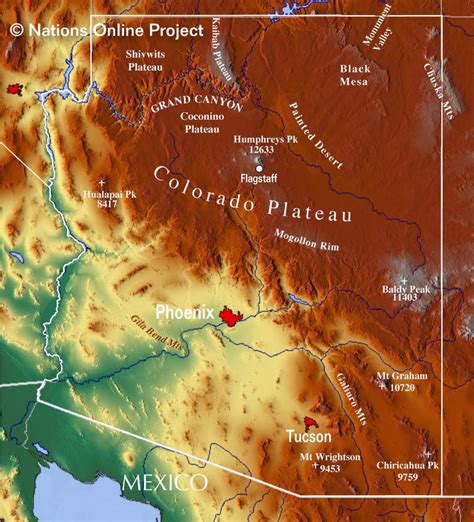 Elevation Map Of Apache County Az Usa Topographic Map Altitude