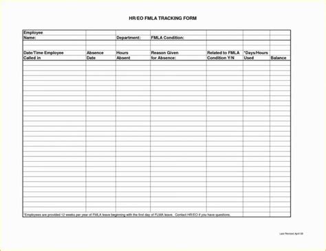 Employeeme Off Tracking Spreadsheet Accrued Vacation Paid To Time Off