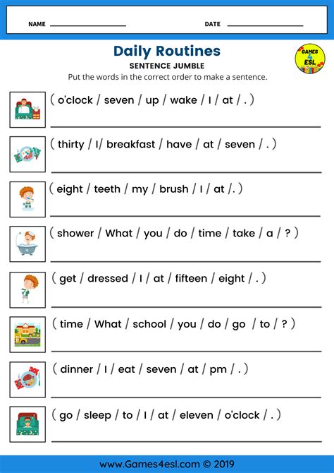 English Activities For Esl Students