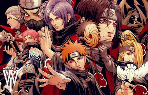 Epic Akatsuki Collective Naruto Hd Wallpaper By Wizyakuza