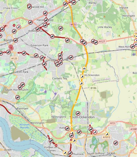 Essex Travel News On Twitter M25 Clockwise Slow Moving Traffic