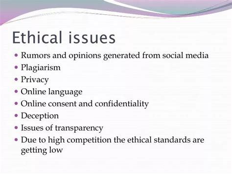 Ethical Concerns Slide