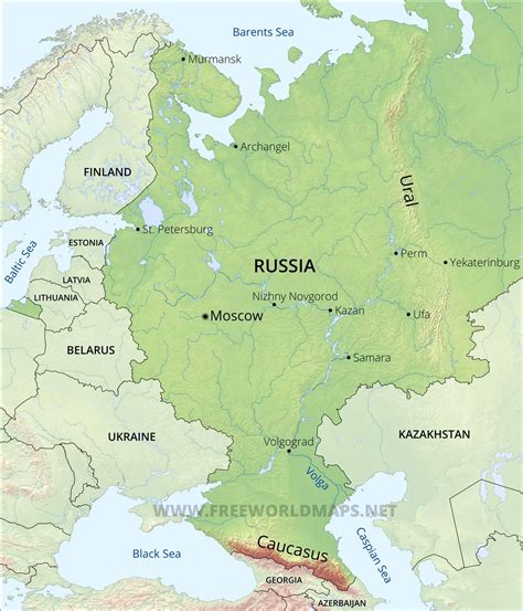 Europe Russia Map