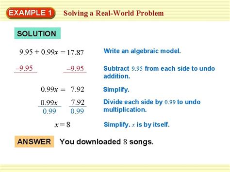 Example 1 Solving A Realworld Problem Music Club