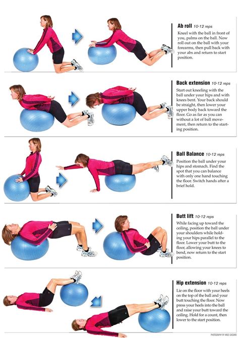 Exercise Ball Back Workout