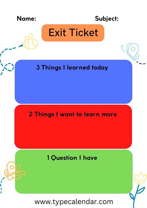 Exit Tickets