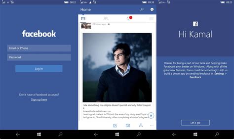 Facebook For Windows 10 Mobile Update Brings New Look And Animations More